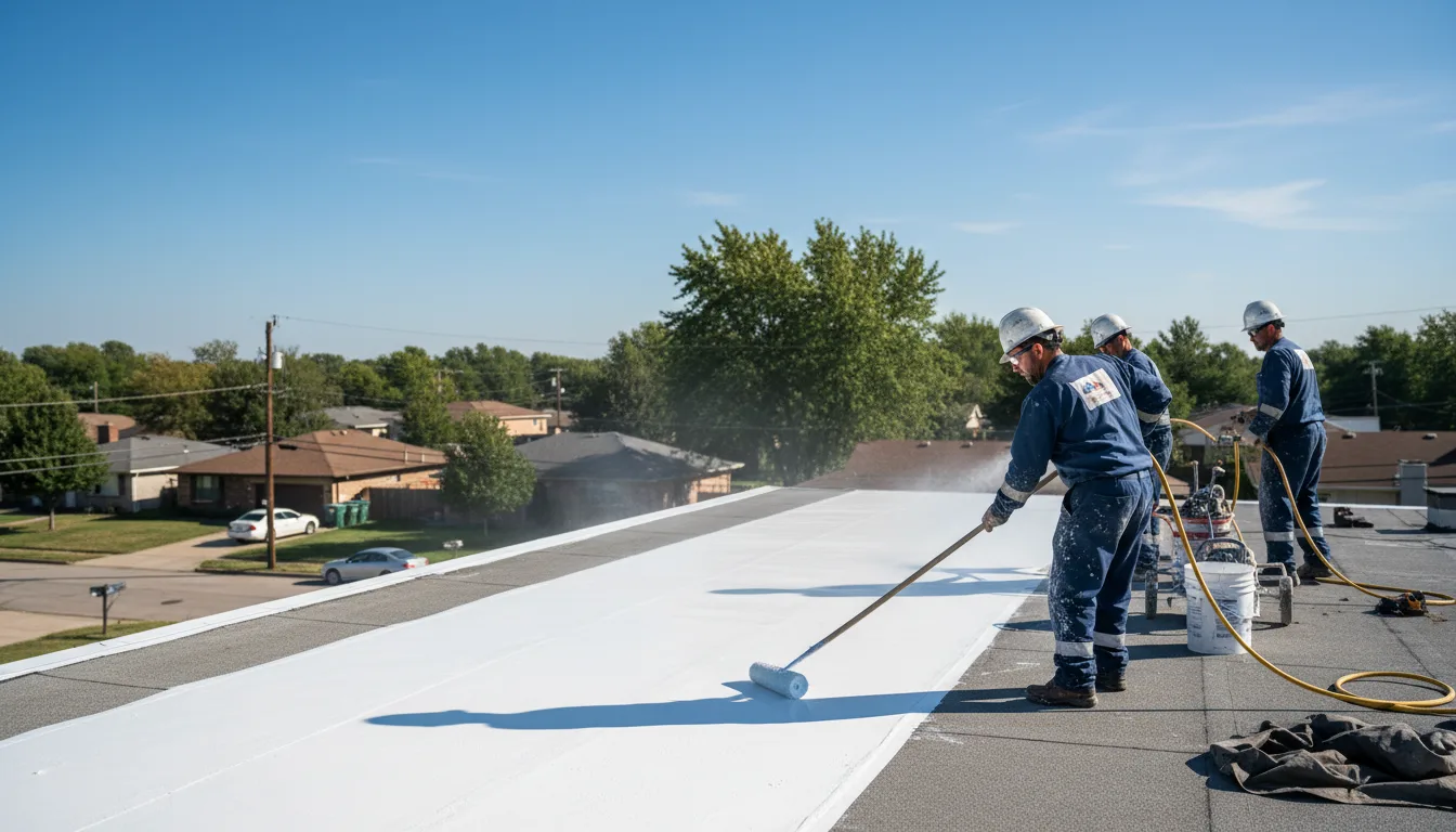 Commercial roof coating in Fox, AR near me